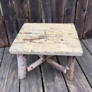 Rustic Birch Wood Log Step Stool Wood Plant Stand Riser DM5 - Etsy