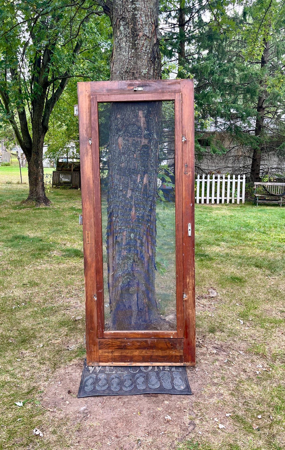 Vintage Wood Screen Door, Rustic Farmouse Pantry Door, Architectural ...