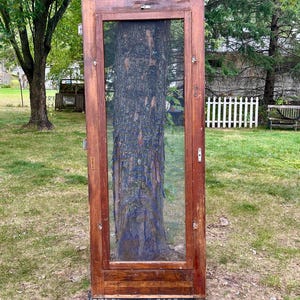 Vintage Wood Screen Door, + FREIGHT, Rustic Farmouse Pantry Door, Architectural Salvage, Restoration 32&quot; x 80.5&quot;