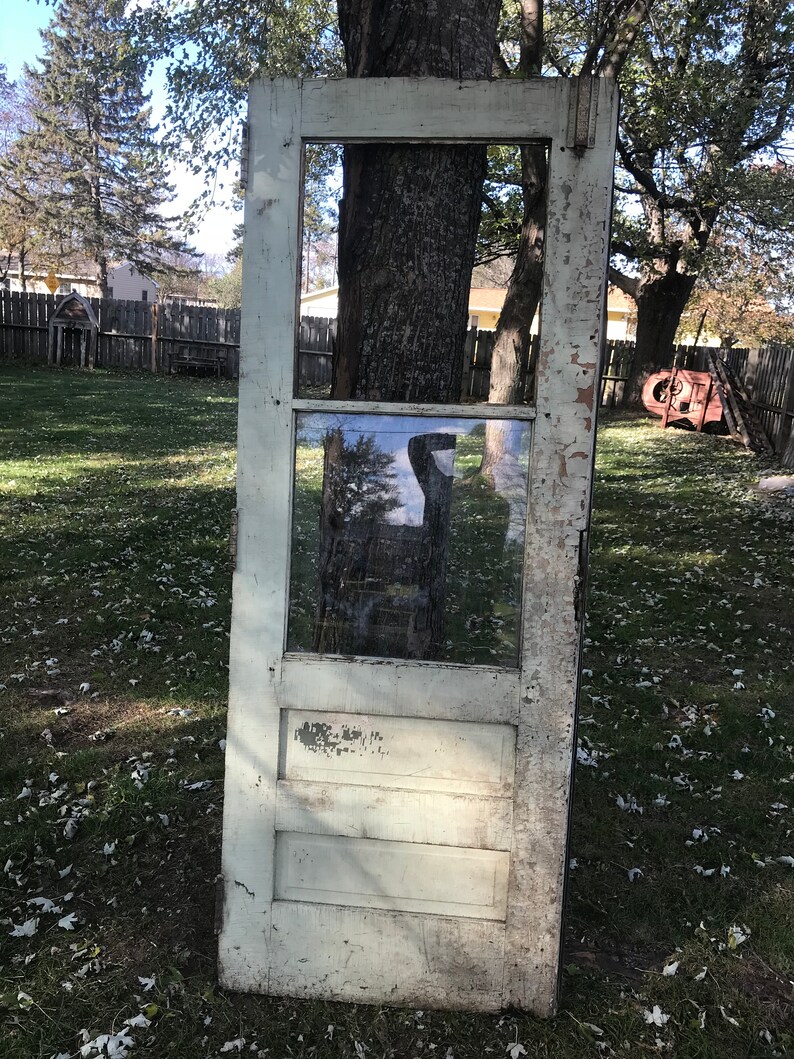 Antique Wood Door Industrial Salvage Architectural Salvage Etsy