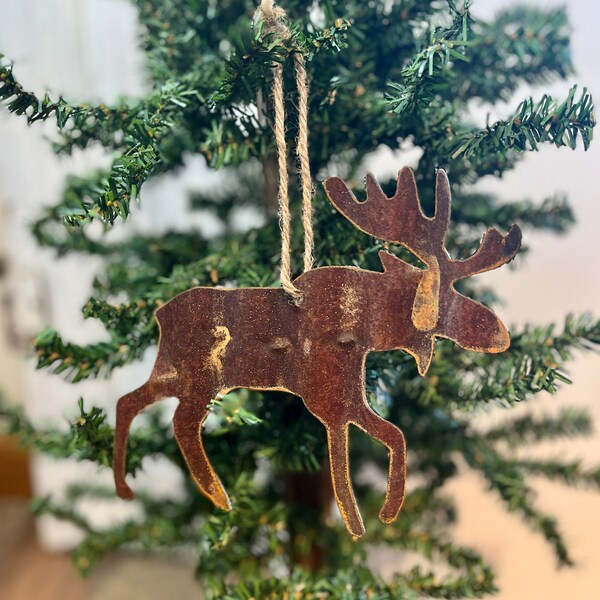 Moose Ornament Etsy