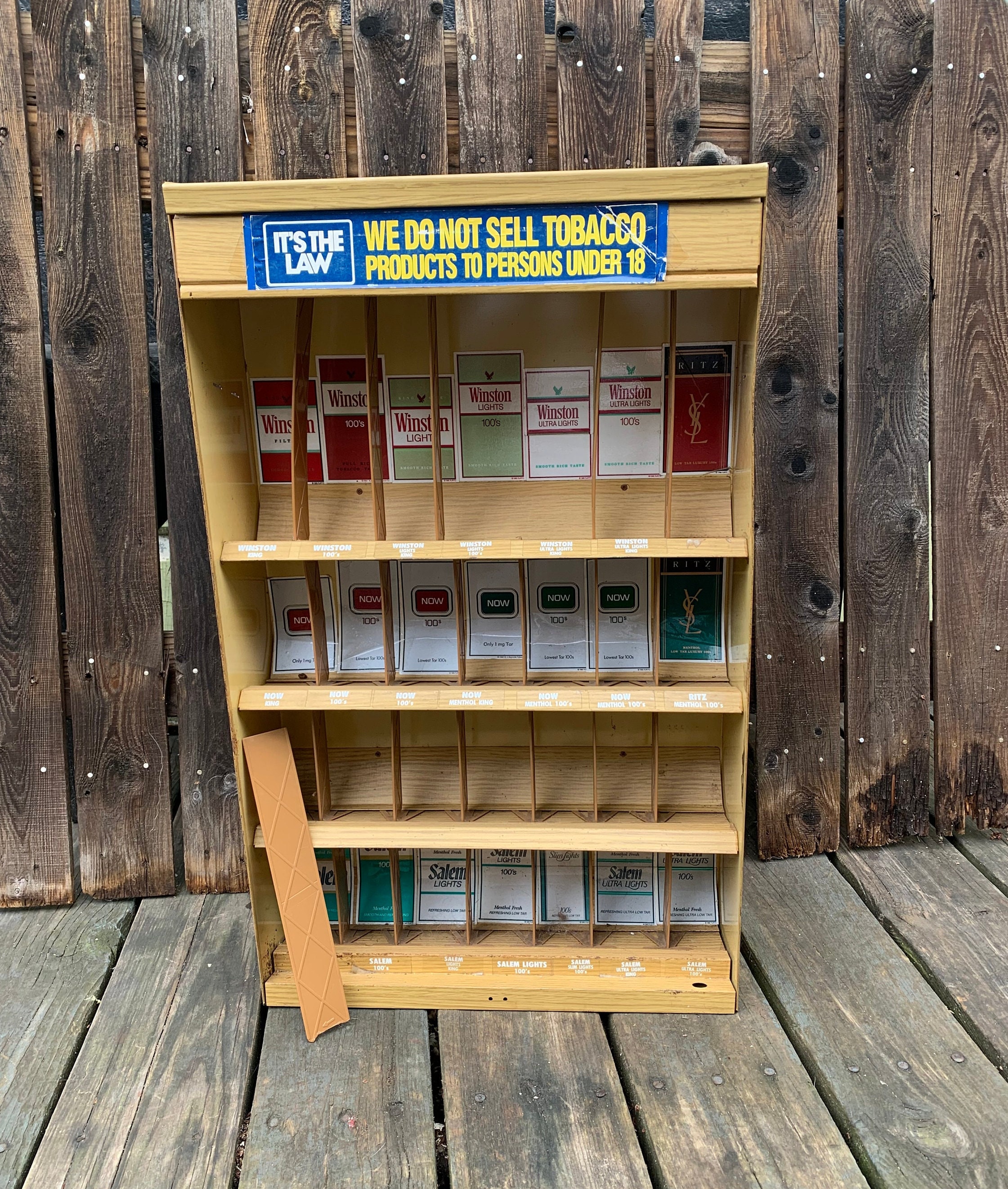 Vintage Cigarette Metal Retail Display Stand Antique Etsy