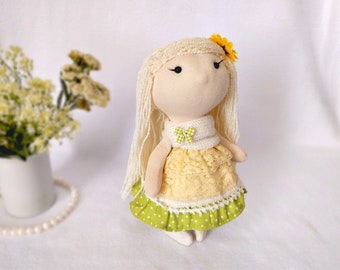 Dolls Rag doll girl Cloth doll Baby's first doll Toddler gift Soft doll baby handmade dolls First birthday gift girl