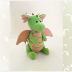 Dragon  plush  Sewing patterns toy PDF