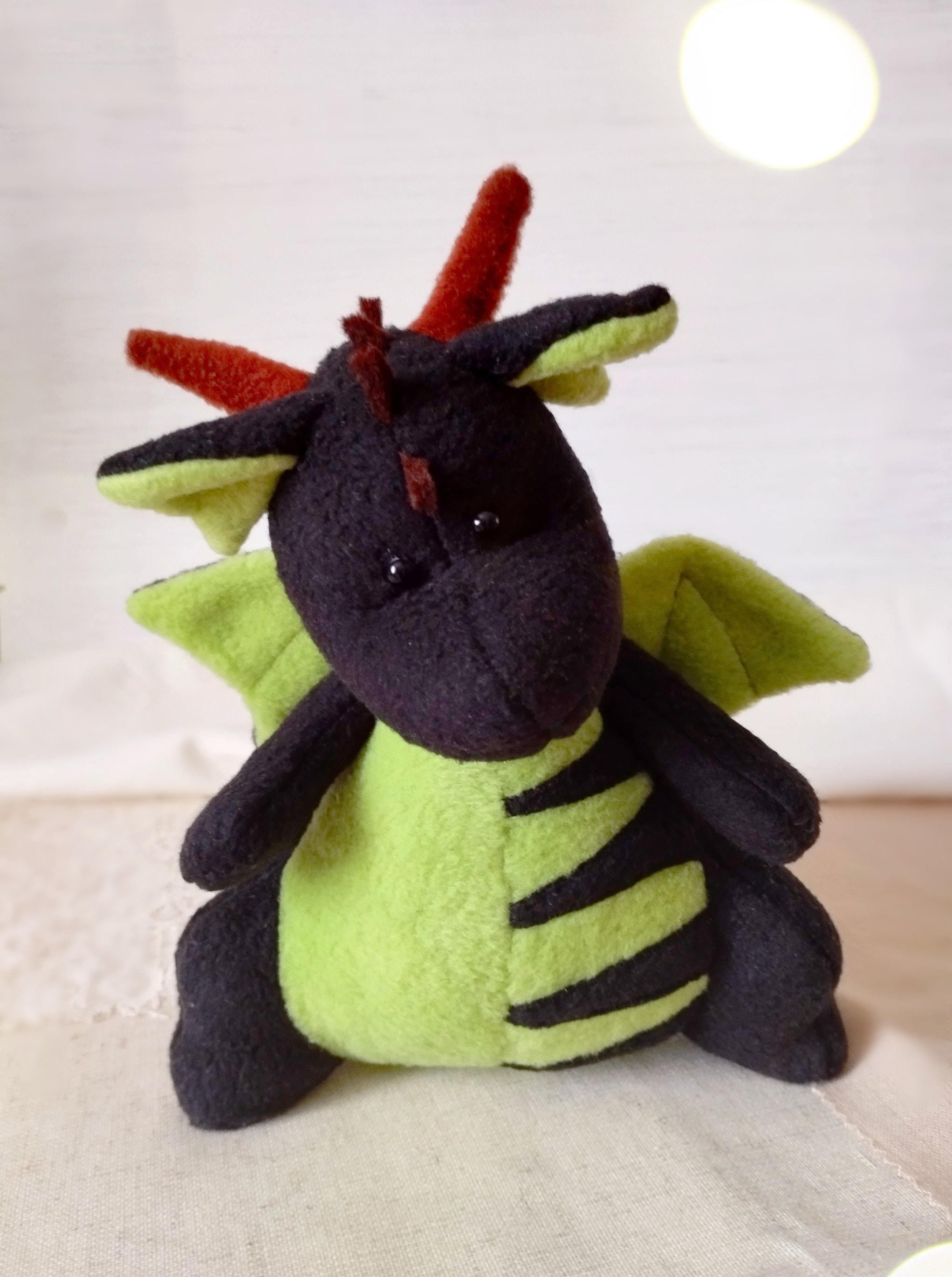 Sewing Pattern Do It Yourself Dragon Plush Sewing Patterns Toy 8 Inches ...