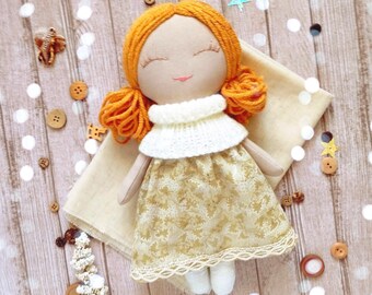 Personalized dolls  Rag doll girl Cloth doll Baby's first doll Toddler gift Soft doll baby handmade dolls First birthday gift girl