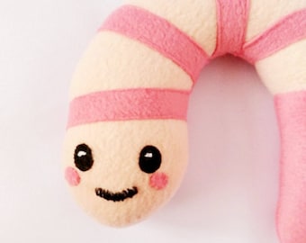 Shrimp kawaii Plush toy, handmade soft toy