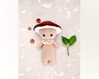 Mushroom plush Sewing Patterns plush toy Pattern plush