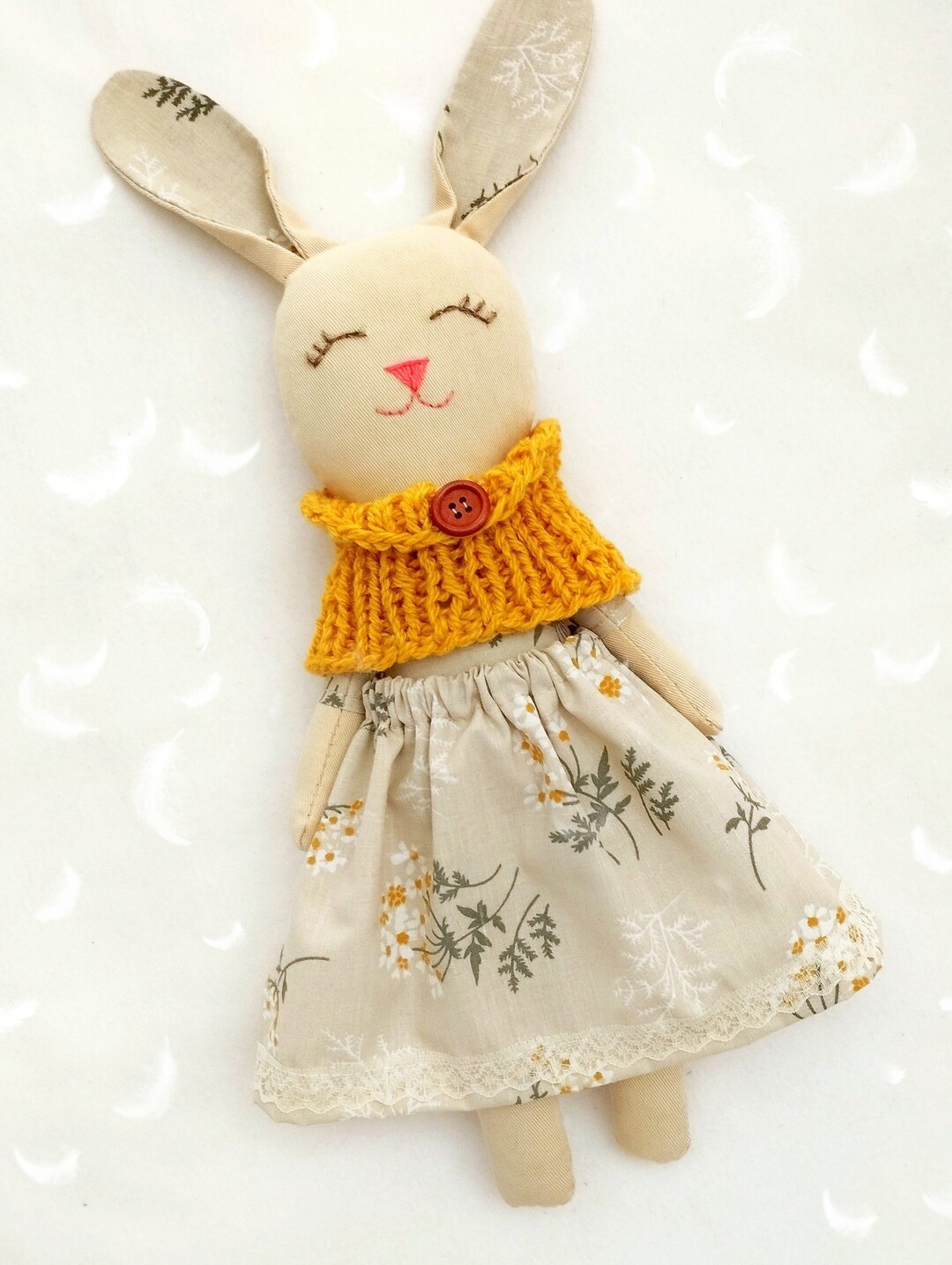 Baby Girl Gift Rag Dolls Bunny Toys Cloth Doll Baby's First Doll ...