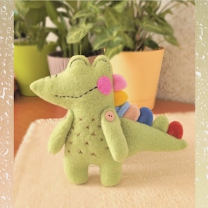 Plush crocodile Sewing Patterns plush toy
