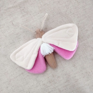 Moth plush Rosy maple moth Sewing Patterns plush toy