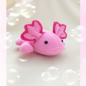 Axolotl plush  Sewing patterns plush toy