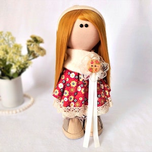 Dolls Rag doll girl Cloth doll Baby&#39;s first doll Toddler gift Soft doll baby handmade dolls First birthday gift girl