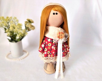 Dolls Rag doll girl Cloth doll Baby's first doll Toddler gift Soft doll baby handmade dolls First birthday gift girl