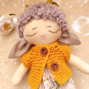 Personalized doll  Rag doll girl Cloth doll Baby&#39;s first doll Toddler gift Soft doll baby