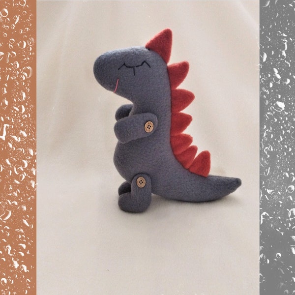 Dinosaur plush PDF Sewing patterns toy Tyrannosaurus t-rex