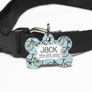Bicycle Pet ID Tag for Dogs or Cats