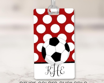Soccer Bag Tag / Girls Soccer Team ID Tag