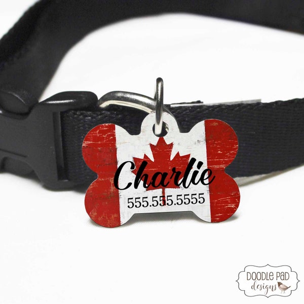 Canadian Pet ID Tag, Canada Dog ID Tag