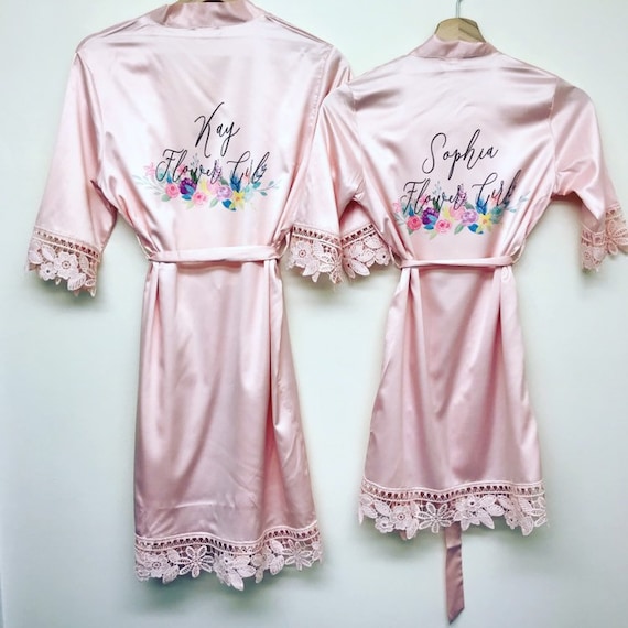 childrens pink dressing gown