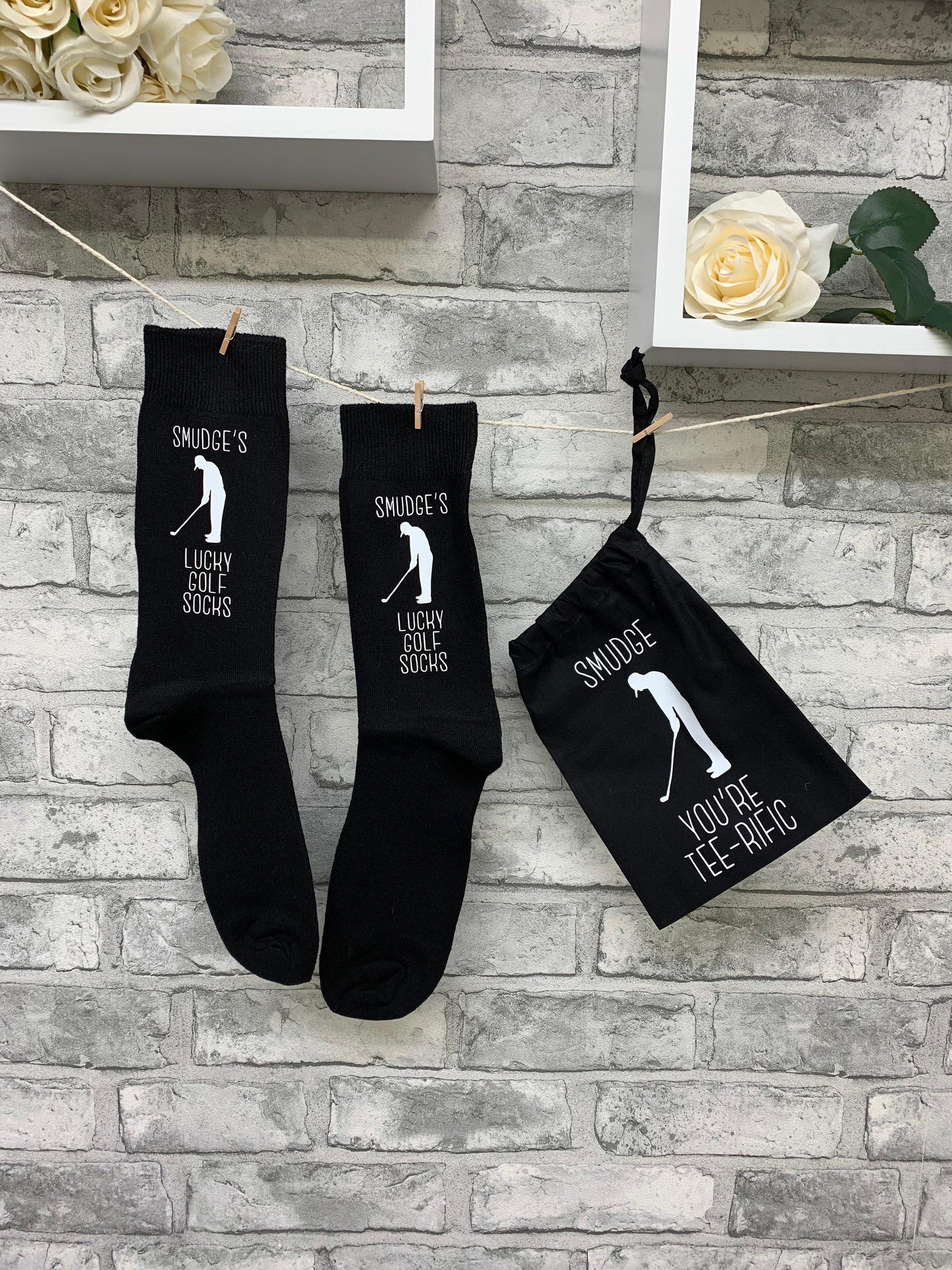 Lucky Golf Socks Personalised Golf Socks Daddy Golf Socks Etsy UK