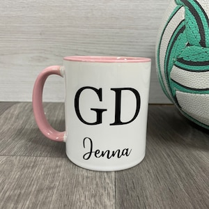 Personalised Netball Mug, Netball Gift, netball player