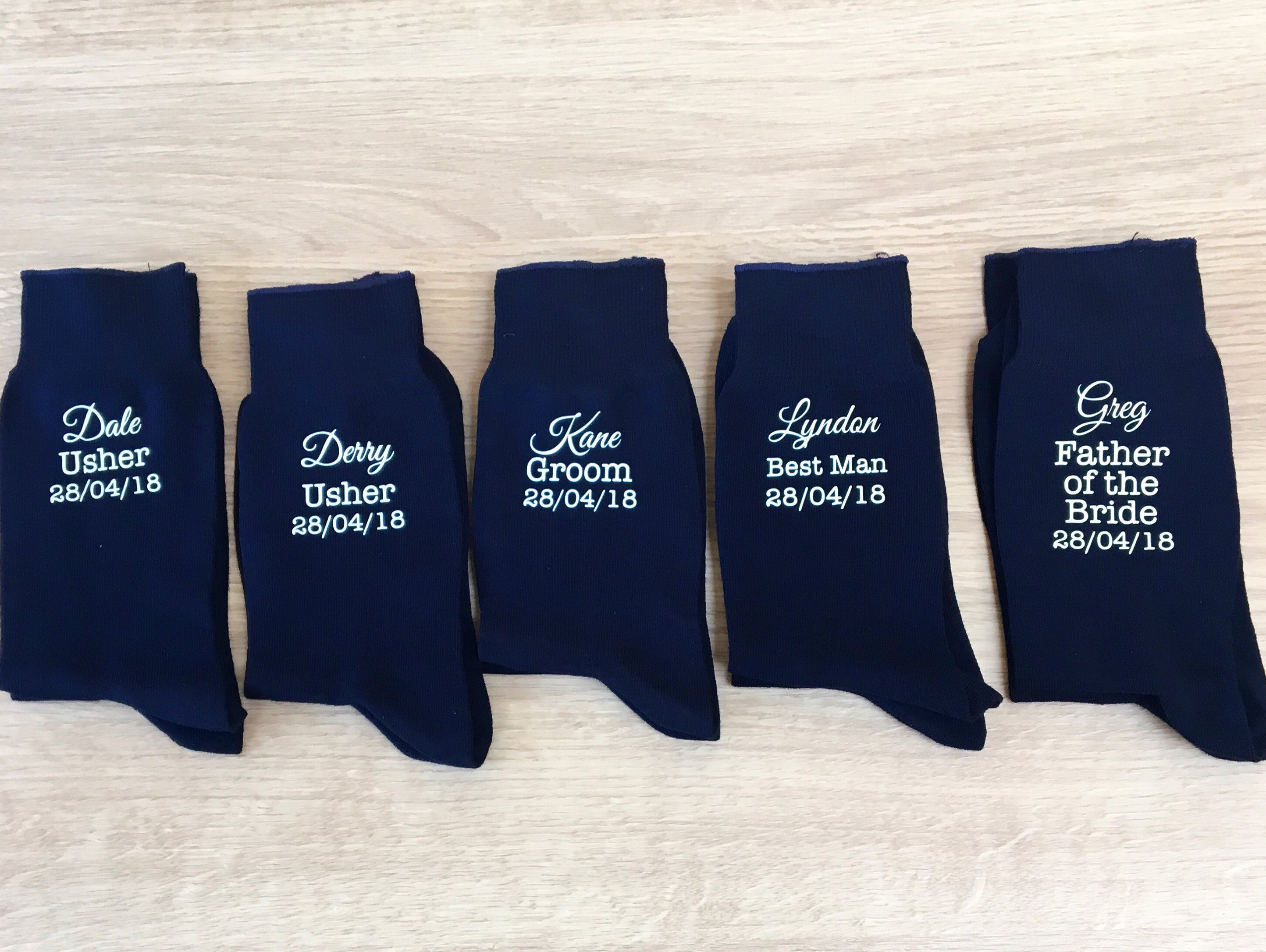 NAVY wedding party socks, So you don't get cold feet socks, weddi…