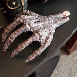 Realistic Mummified Hand prop.