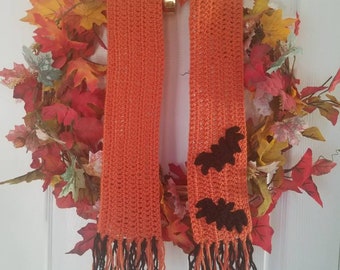 Halloween Bat Scarf