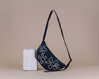 Moonbag • Fiore • nero/bianco