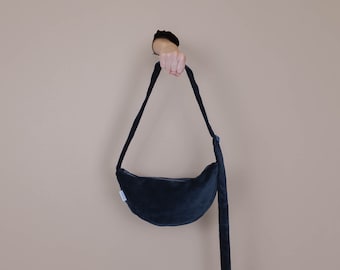 Moonbag • velluto • blu notte