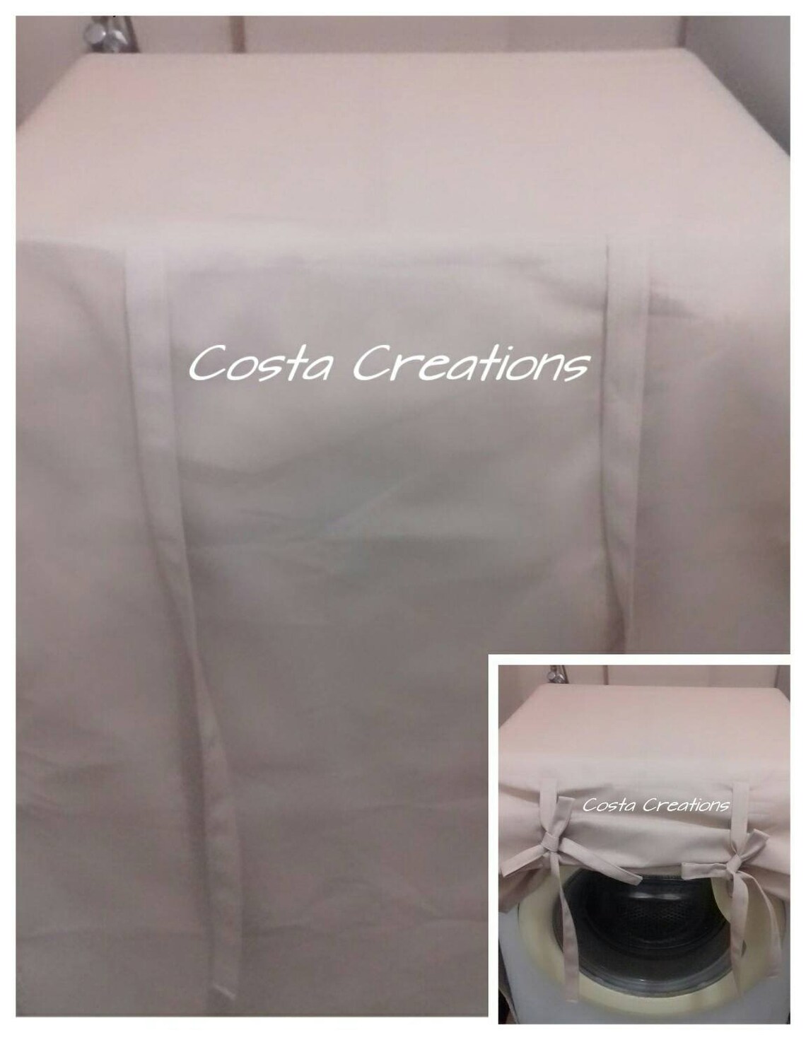 Copri Lavatrice Farerkass 60x60 Cm Grigio - Morbido, Ritagliabile E Universale Per Elettrodomestici - Foto 3