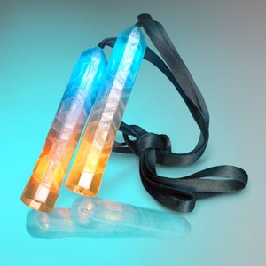 crystal poi lite v2 glowstringer-approved LED glowstick poi image 1