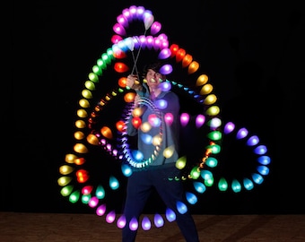 podpoi® with capsule handles v2 - epic glow poi for gunslingers & performance