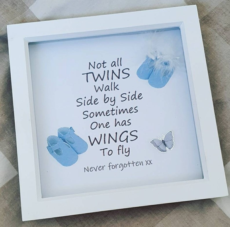 Baby Loss Gift Twin Baby Loss in Loving Memory Memorial Etsy