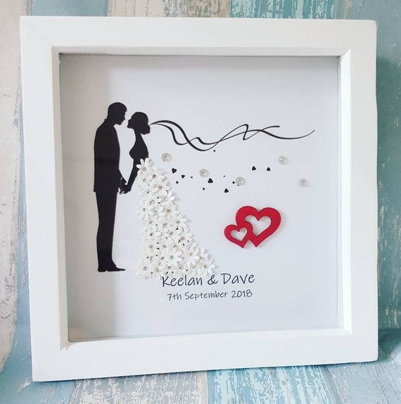 Hochzeit Bilderrahmen Fur Eltern Hochzeit Box Rahmen Etsy
