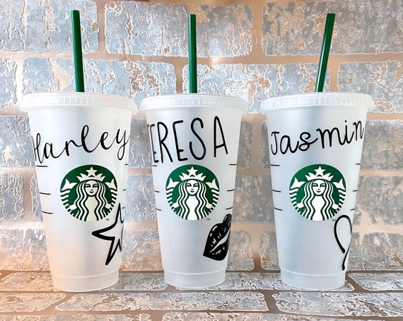 Personalized Starbucks Cup Custom Reusable Cold Cup Iced Coffee