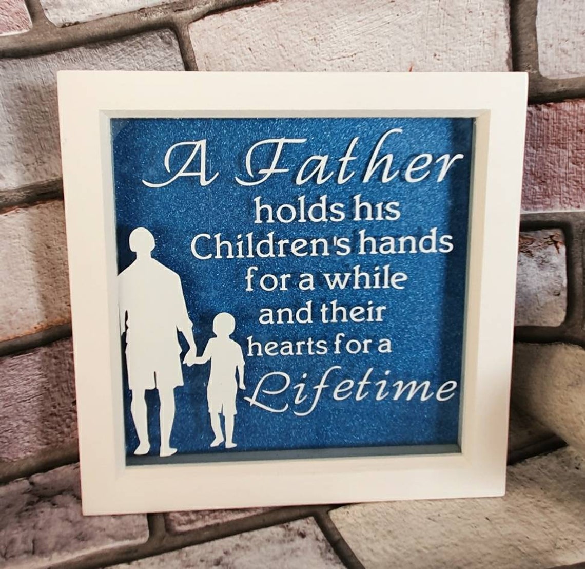 Dad & Son Personalized Picture Frame Sons First Hero Custom Etsy UK