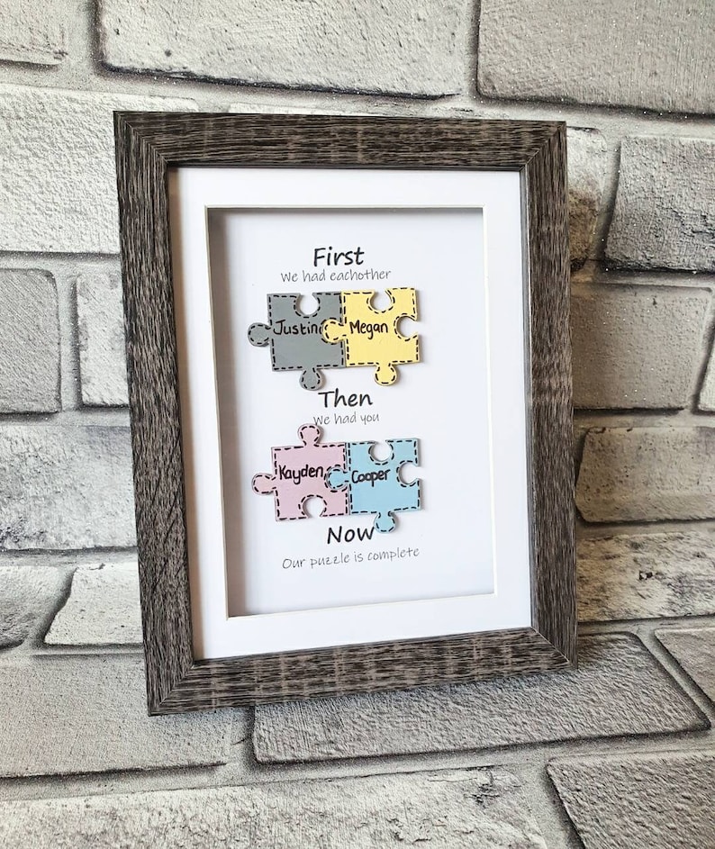 Jigsaw Puzzle Our Complete Family Family Gift New Home Etsy