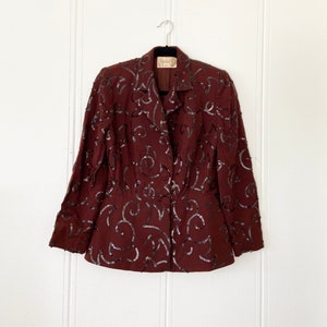 40s wool sequin blazer • small• judd’s california