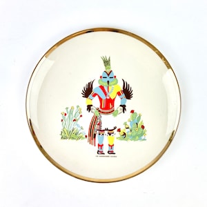 70s Decorative Kachina Plate