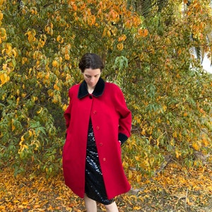 90s halston holiday coat• m/l•