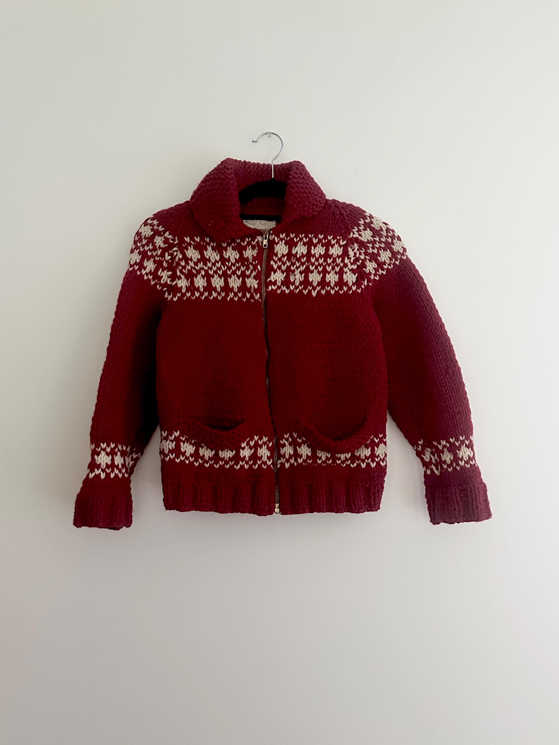 andmary ♡ Mary knit cowichan Cowichan Mary Maxim Sweater - Etsy 