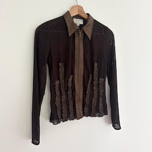 90s alberto makali sheer jacket • sm•