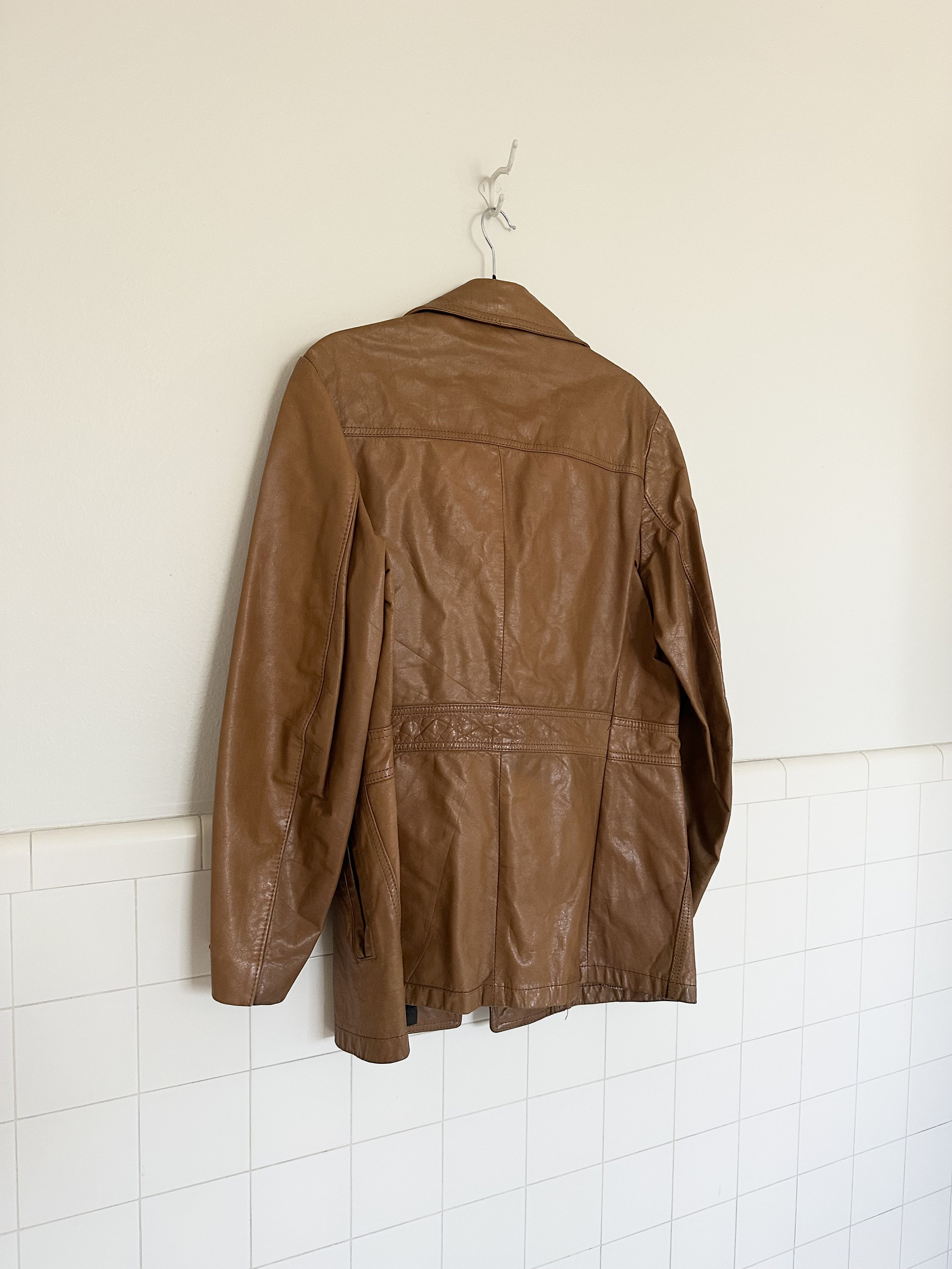 ▪️70’s【REED】 LEATHER JACKET 70s Reed Leather Jacket •medium• - Etsy Canada