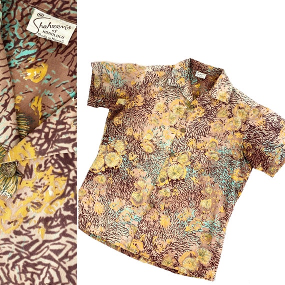 1950s Alfred Shaheen shirt •small•