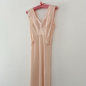 40s silk bias cut dress • sm•