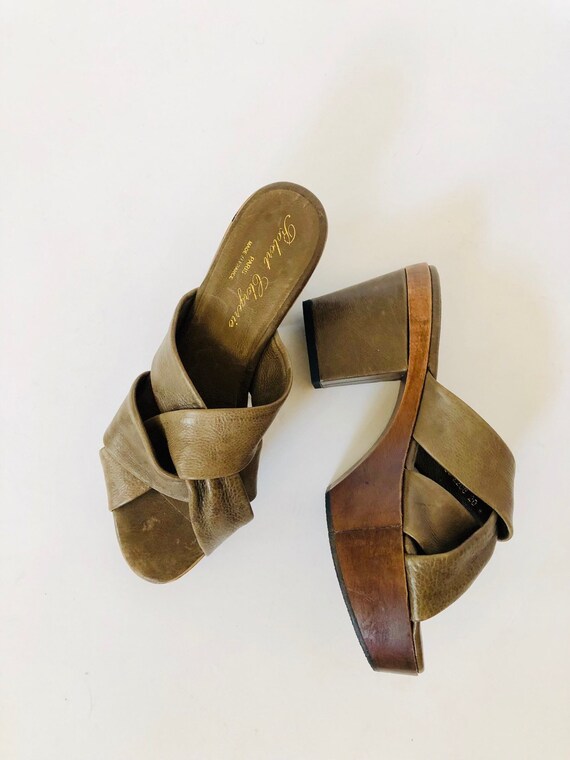 70s Robert Clergerie Chunky Platforms Size 7