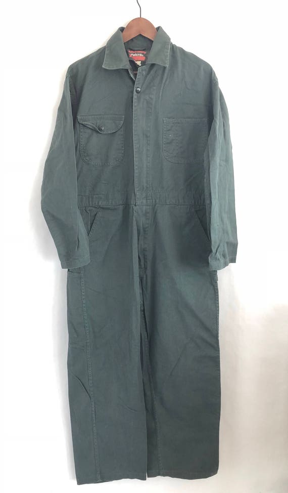 Dark Green Coveralls Etsy