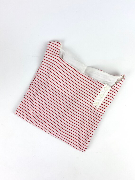 80s square neck sailor top •medium•